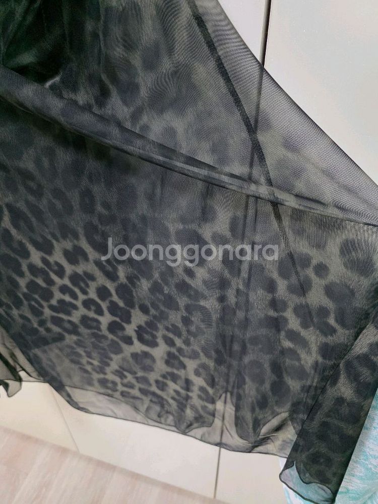 강자매 레오파드 히든밴딩스커트 카키 S--4
