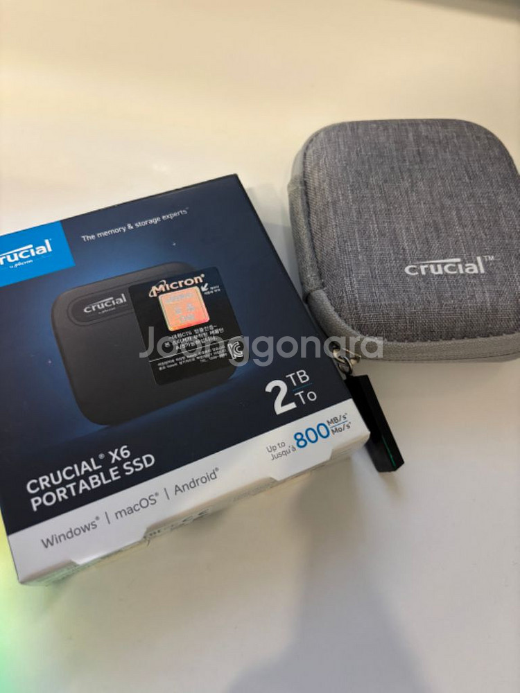 크루셜 X6 외장 ssd 2tb--0