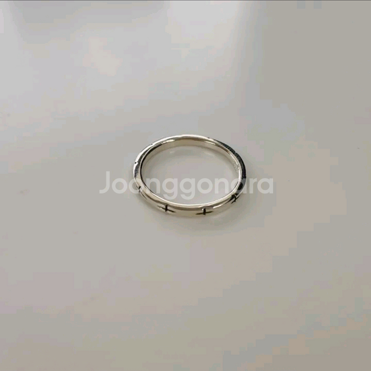 에이블리 실버 925 십자가 심플 반지--0