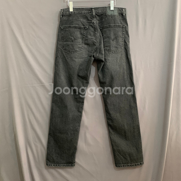 32인치 리바이스 505 흑청 워싱 스판 밴딩 데님 청--1