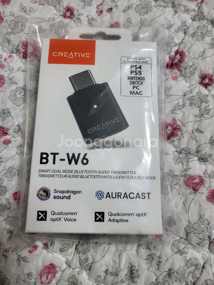 BT-W6 블루트스 동글 팔아요 (단 1회 사용)--0