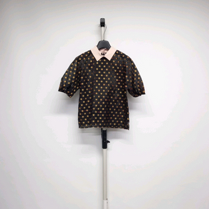 미샤 춘하 오간자 시스루 블라우스 55