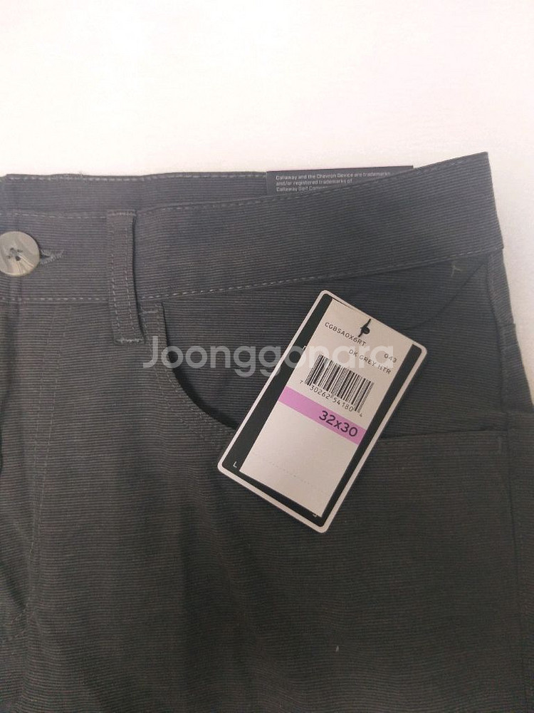 캘러웨이 정품 남성용 5 포켓 골프 바지 32인치 1장--1