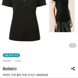 버버리 여성 카라티