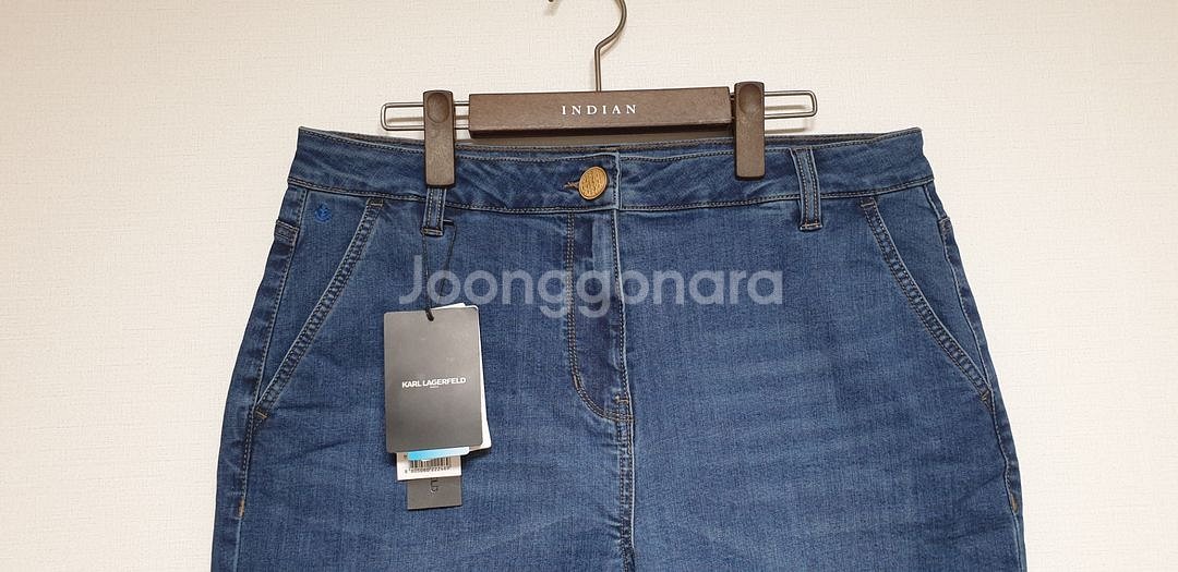 (미착용)칼라거펠트 여성 스판 청바지 와이드팬츠 81(--1