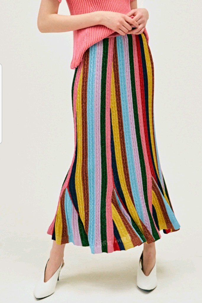 (한섬)FOURM THE STORE-멀티컬러 니트스커트 이미지