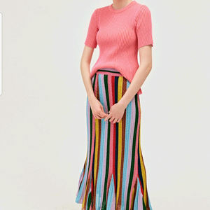 (한섬)FOURM THE STORE-멀티컬러 니트스커트