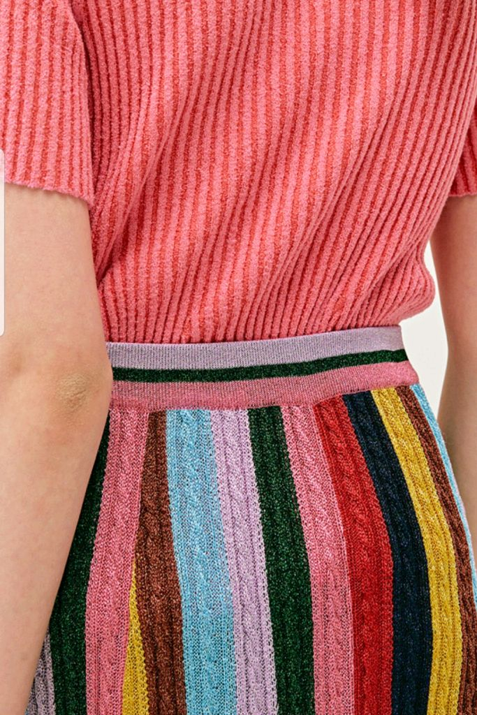 (한섬)FOURM THE STORE-멀티컬러 니트스커트 이미지