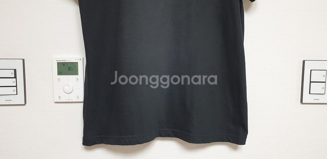 폴햄 반팔 기본 라운드 티셔츠 100 블랙 남녀공용--6