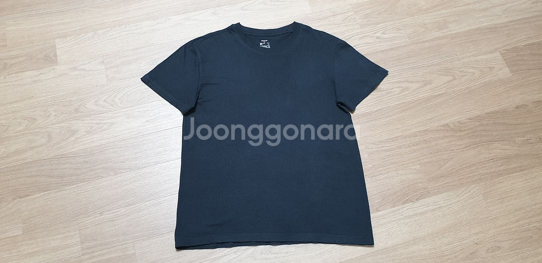 폴햄 반팔 기본 라운드 티셔츠 100 블랙 남녀공용--7
