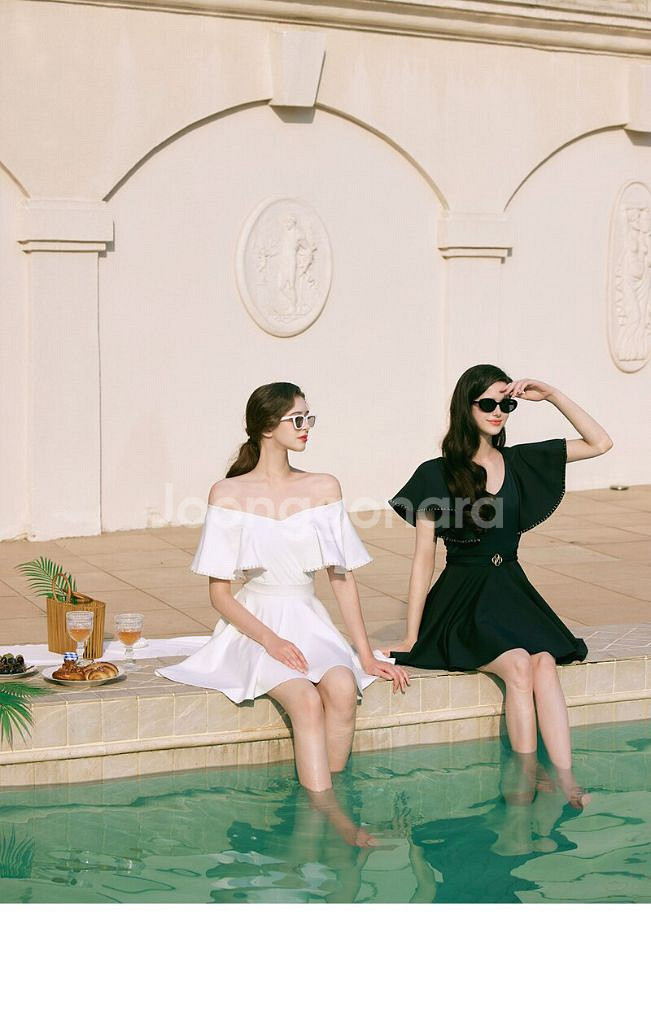 그레이스유) Twinny Swimwear (Ivory)--8