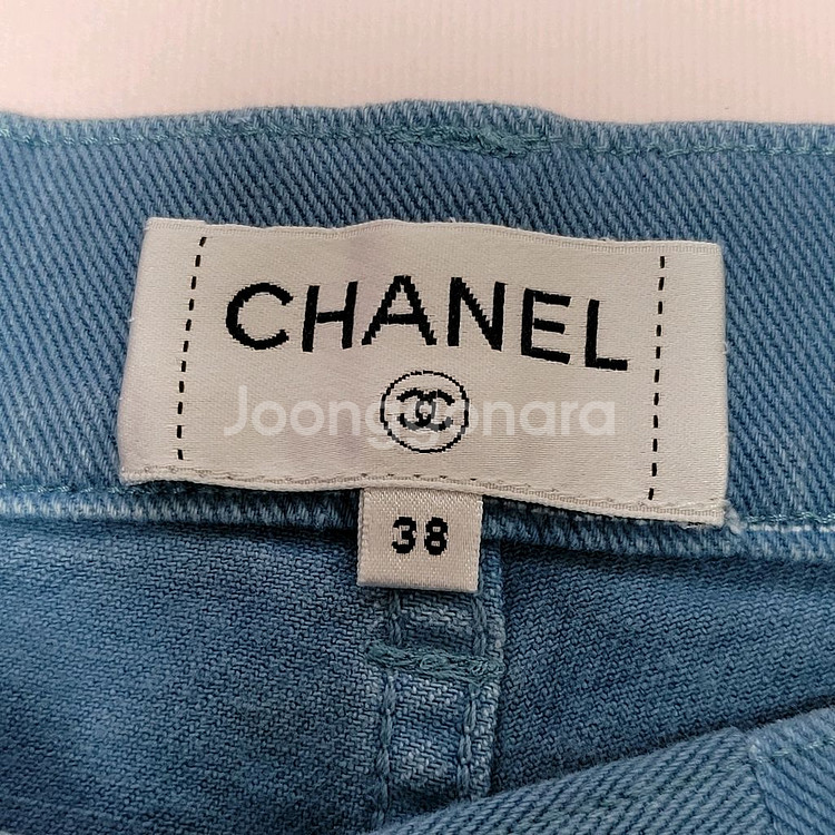 CHANEL 샤넬 데님 쇼츠 청 반바지 사이즈 38--6