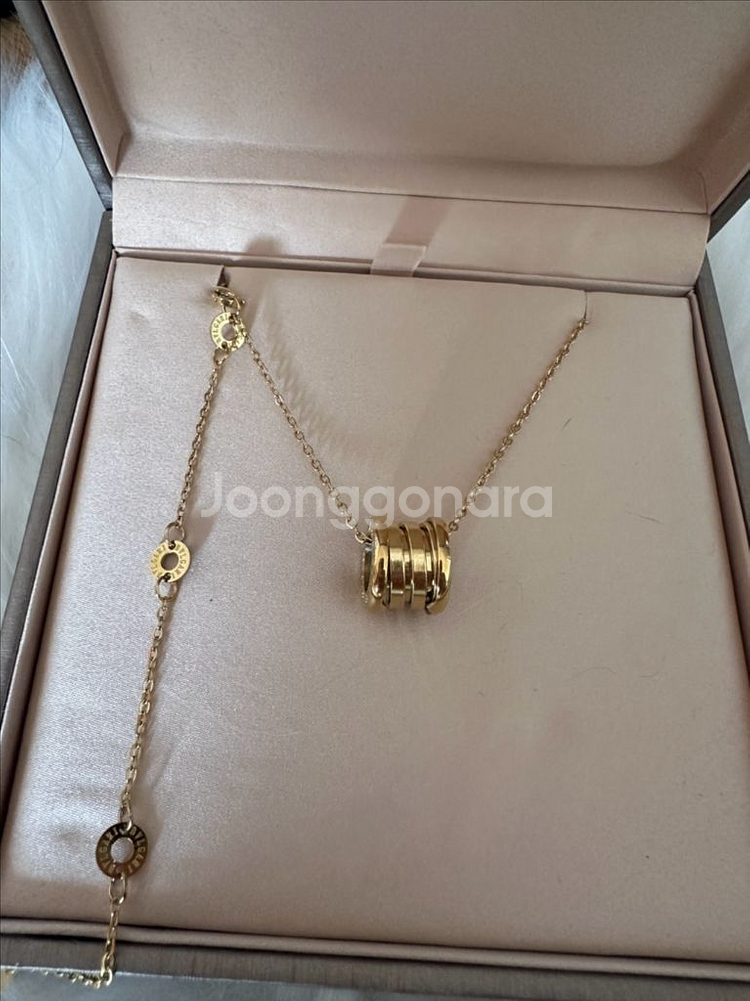 불가리 세이브더칠드런 박스포함 골드 목걸이--0