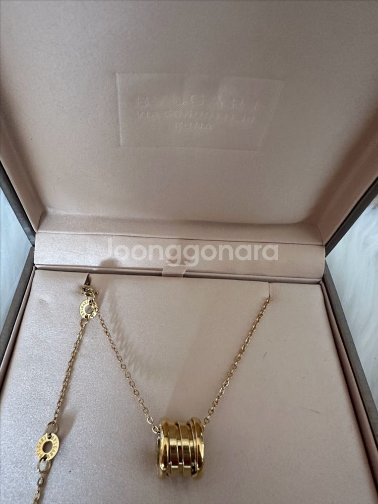 불가리 세이브더칠드런 박스포함 골드 목걸이--1
