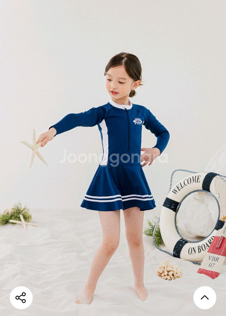베베테일러 여아 래쉬가드원피스 수영복 150--0