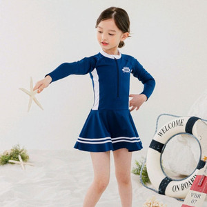베베테일러 여아 래쉬가드원피스 수영복 150
