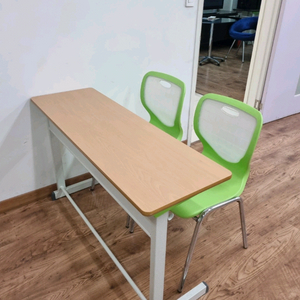 학원 2인용 책상 의자 세트