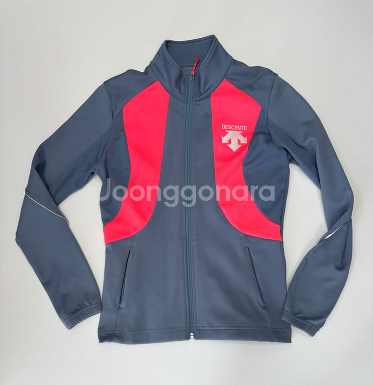 여성 데상트 트레이닝 집업 져지--0