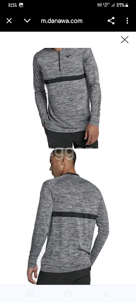 나이키 드라이핏 골프 하프집업 기능성 긴팔 xl--5