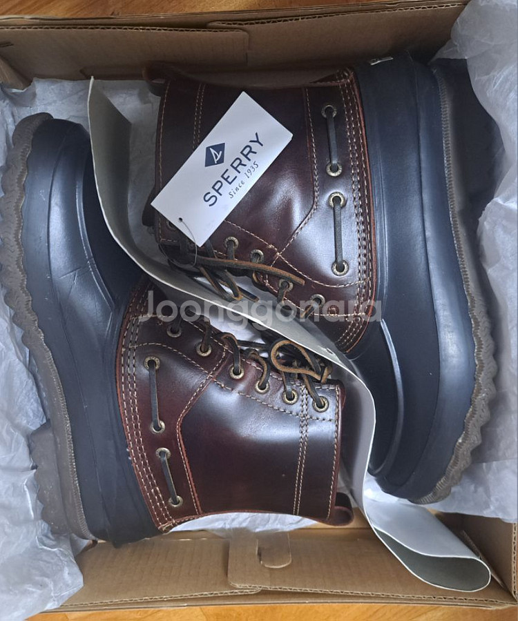 EUR42.5/275)미국 SPERRY 천연가죽 부츠--8