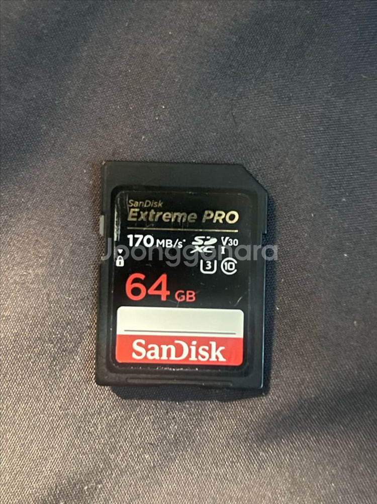 Sandisk 170mb/s 64gb SD카드 (포멧완--0