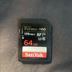 Sandisk 170mb/s 64gb SD카드 (포멧완