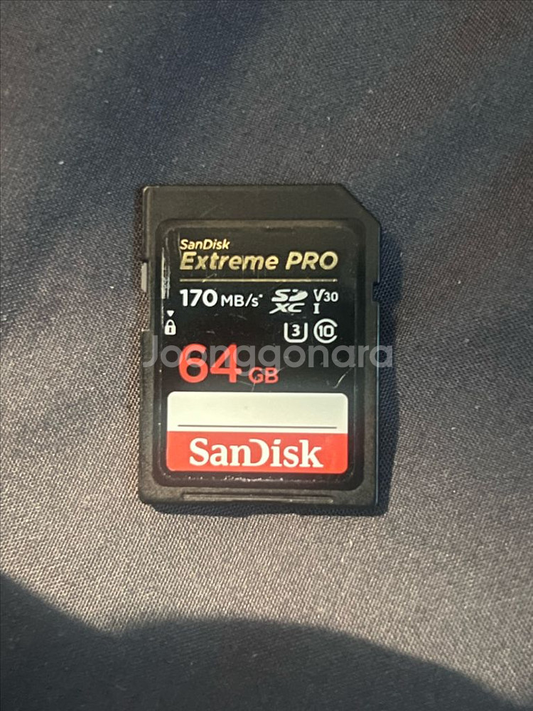 Sandisk 170mb/s 64gb SD카드 (포멧완--2