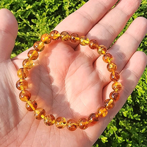 핸드메이드 AA+ 발틱앰버 팔찌-16cm