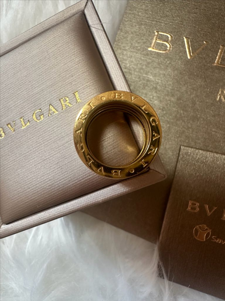 풀각인 반지 골드색상 풀박스 이미지