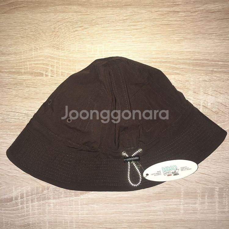 에메모가든 나일론 버킷 햇 브라운--4