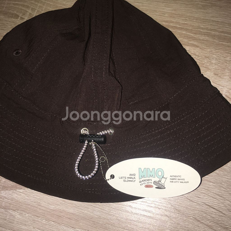 에메모가든 나일론 버킷 햇 브라운--5