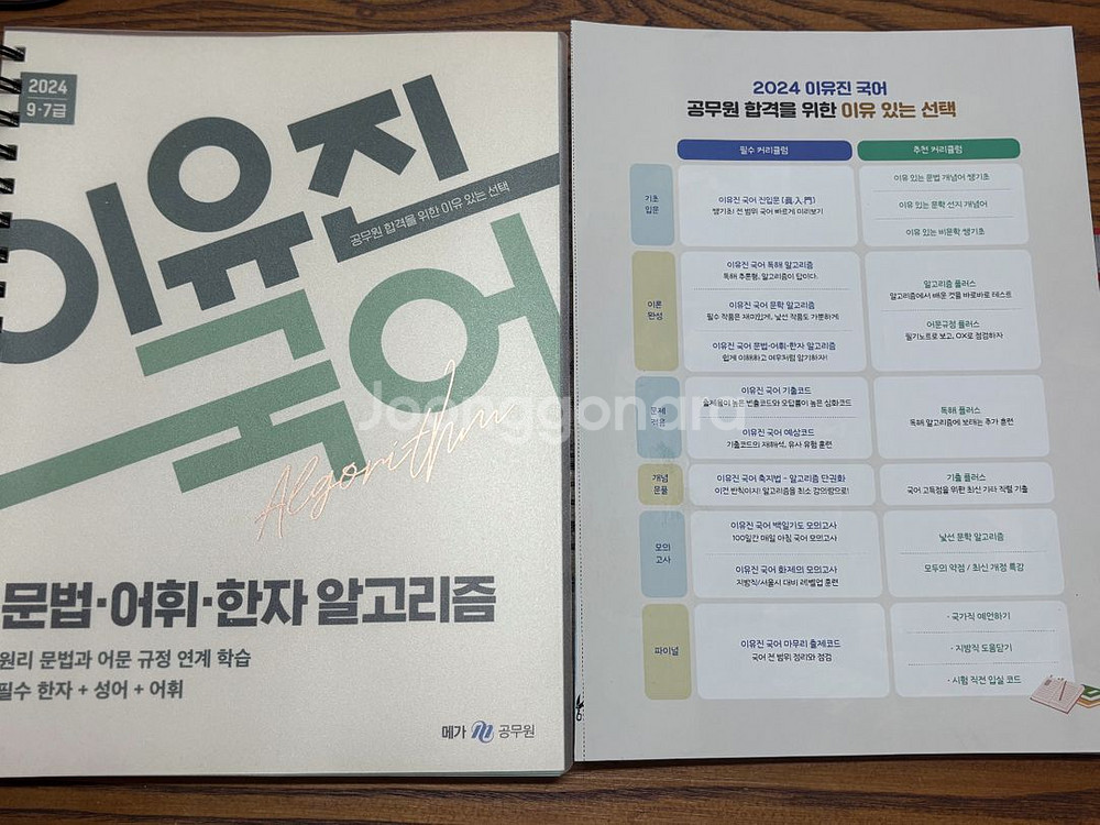 2024 이유진 국어 문법 어휘 한자 알고리즘(9급7급--1