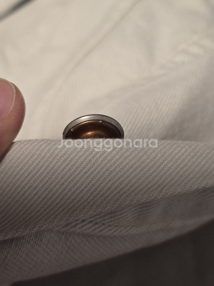 폴로 랄프로렌 가먼트타이드 화이트 데님자켓 L--9