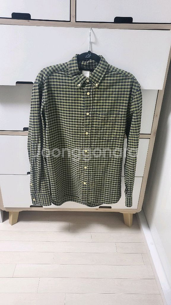 H&M-남성체크남방(간절기)--0
