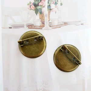 엔틱 브로즈 브로치 핀대 재료 부자재