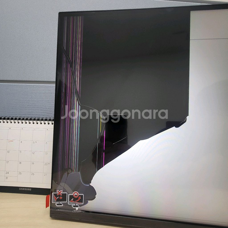 삼성 34인치 파손 모니터 부품용 LS34C500GAK--1