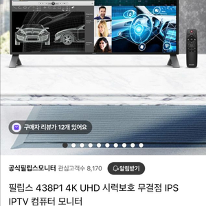 필립스 438p1 43인치모니터