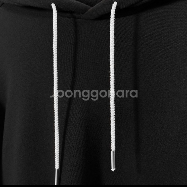 [M] 질샌더 남성 드로우 스트링 풀오버 후드 티셔츠--3