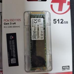 트랜센드 NVME SSD 512GB(정품 새상품)