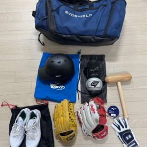 야구글러브, 배팅장갑, 야구화, 야구가방 등 일괄판매