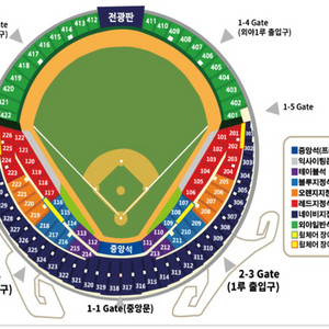 6/3(화) 두산 기아 1루 레드석 통로 2연석