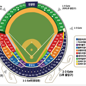 6/3(화) 두산 기아 1루 외야지정석 2연석