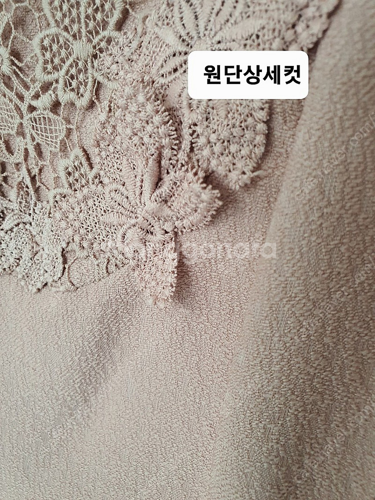 (새상품 66) 샤트렌 넥 레이스 원피스--5