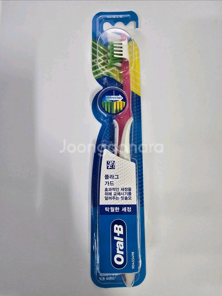 오랄비 크로스액션 프로액스퍼트 플라그 가드 칫솔 35모--0
