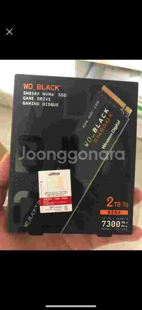 sn850x 2테라 미개봉--0