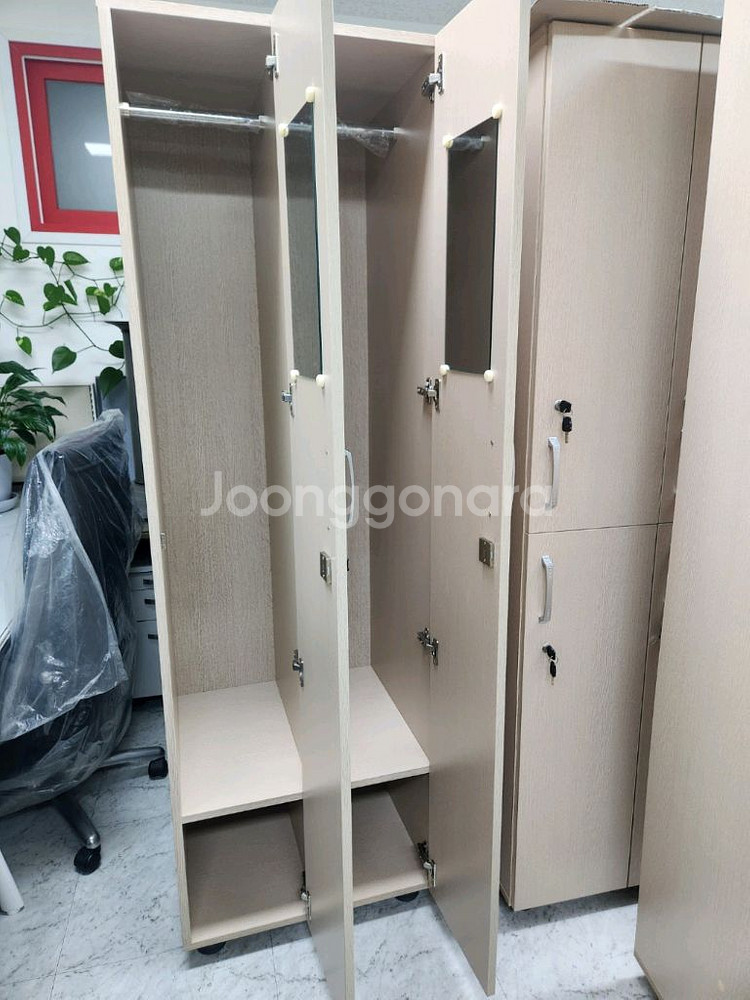 목재 2인용 옷장(재고 1대) 선반 수납 가구 인테리어--1