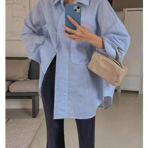 박시핏 시어서커셔츠 지지미남방