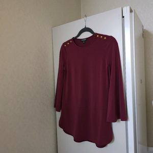 랄프로렌 버건디 블라우스