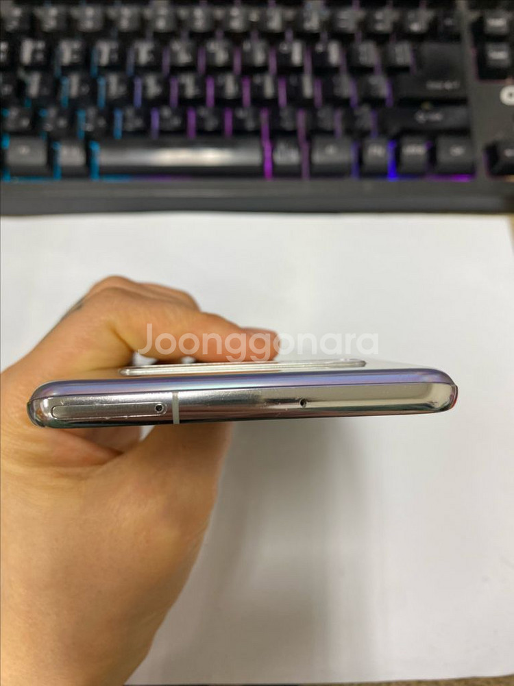 갤럭시S10 5G 실버 SS급 256GB 무잔상--3