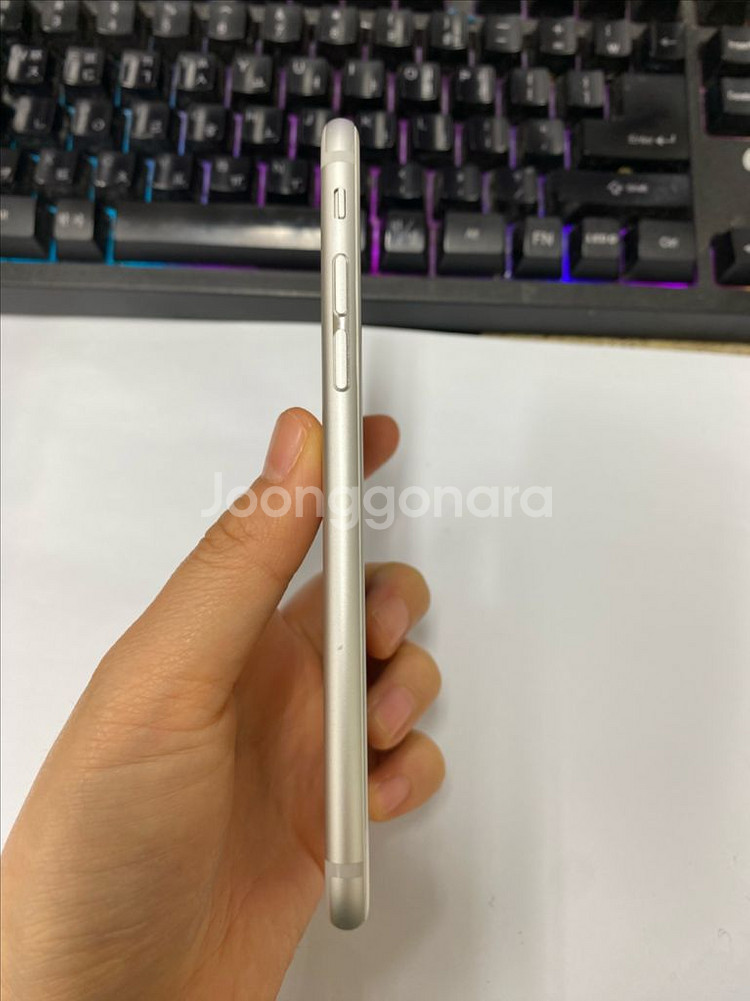 아이폰6 실버 외관SS급 64GB 배터리100% 지문X--4
